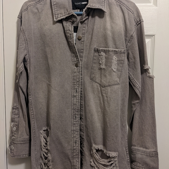 COPY - Fashion Nova - Denim Days Shacket - Picture 2 of 4